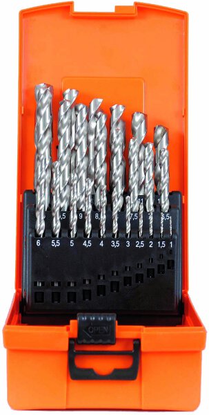 PROJAHN - Metallspiralbohrer  HSS-G 25 tlg. Set 1-13 mm - Bohrersatz geschliffen