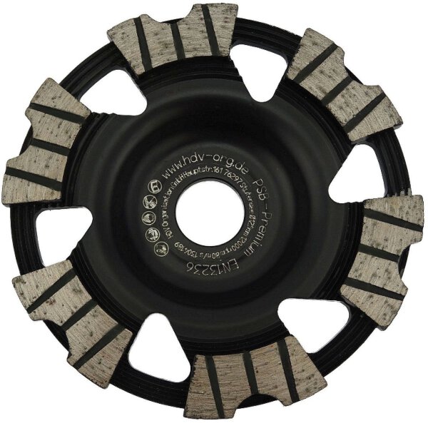 150 mmØ Diamant Schleiftopf PREMIUM Schleifteller Beton, Estrich - Long Life PSB