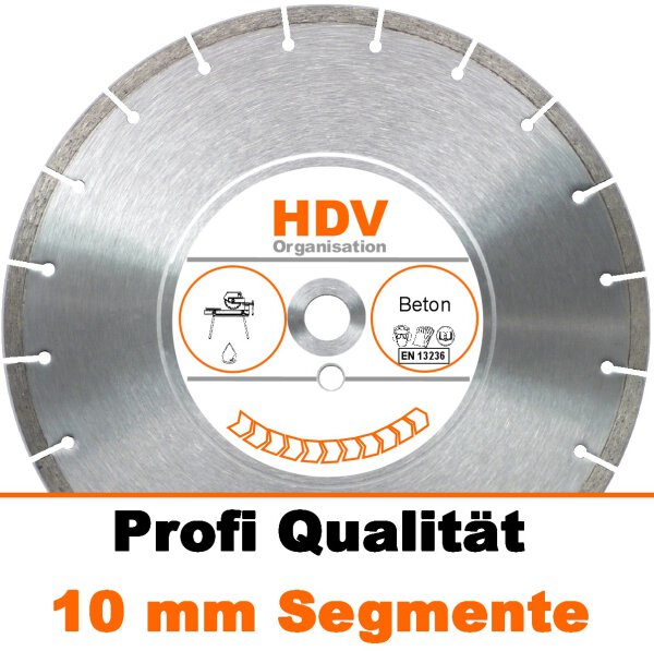 300 x 25,4 mm Beton Diamanttrennscheibe für Steinsäge