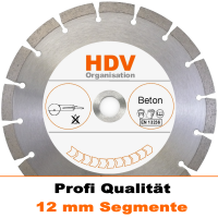 230 x 22,2 mm Diamanttrennscheibe 12 mm für Beton -...