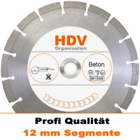 180 x 22,2 mm Diamanttrennscheibe 12 mm für Beton -...