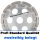 125 mm Diamant Schleiftopf - doppelt belegt - Profi Standard