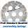 115 mm Diamant Schleiftopf - doppelt belegt - Profi Standard