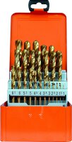 PROJAHN Metallspiralbohrer HSS-TIN 25tlg. Set 1-13 mm Bohrersatz Titan-Nitrid